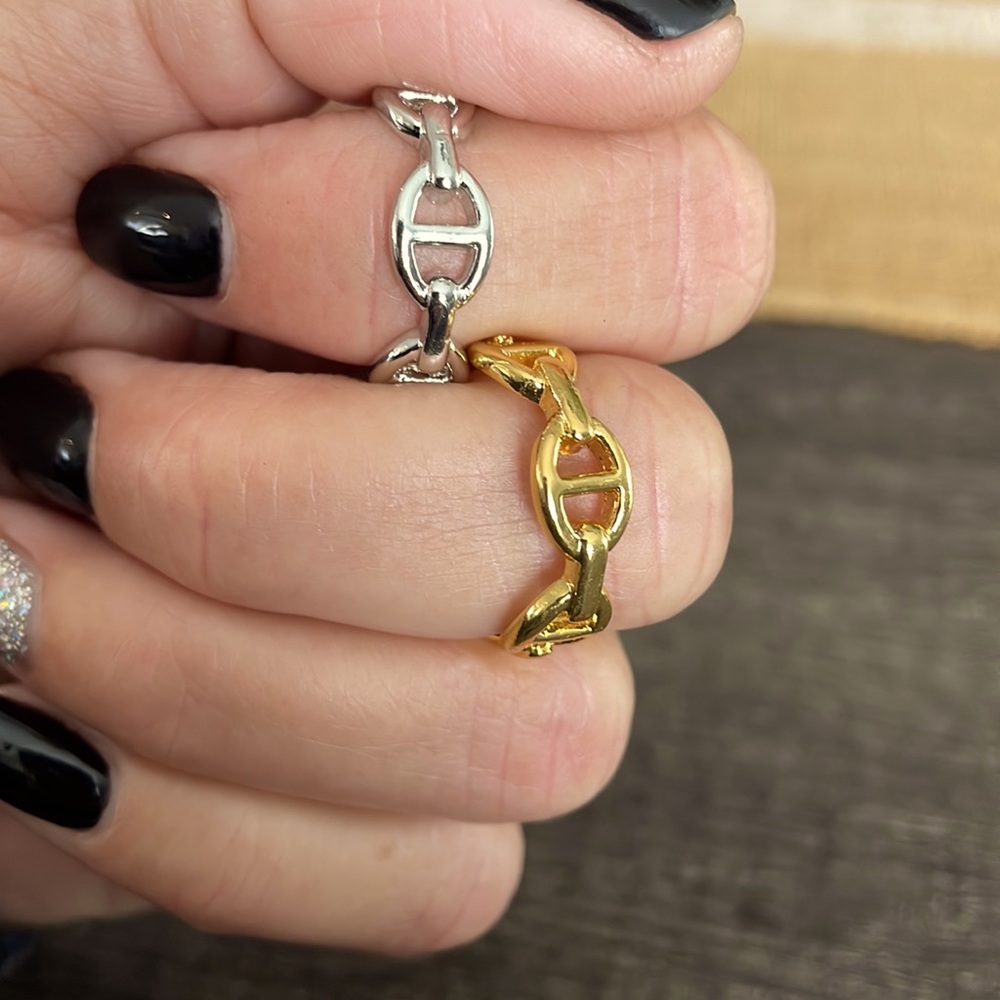 NEW LOCK LINK RING - Picture 5 of 6